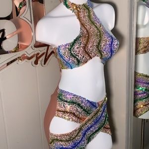 Sequin multi color dress